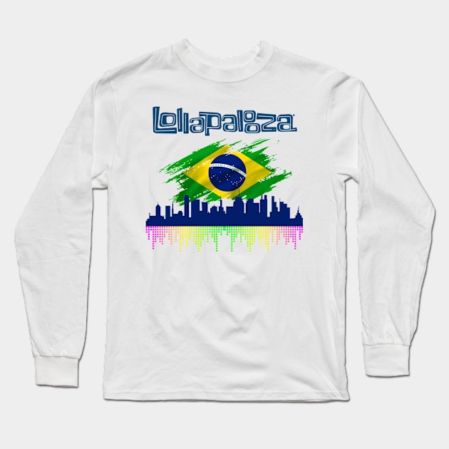 Lollapalooza Long Sleeve T-Shirt by smkworld
